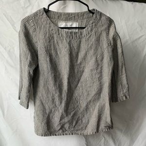 notPerfectLinen boatneck blouse
